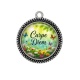Pendentif Cabochon Argent - Carpe Diem