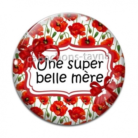 Cabochon Verre - super belle mère