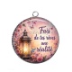 Pendentif Cabochon Argent - fais de tes rêves une réalité