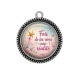 Pendentif Cabochon Argent - fais de tes rêves une réalité