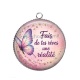Pendentif Cabochon Argent - fais de tes rêves une réalité