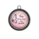 Pendentif Cabochon Argent - fais de tes rêves une réalité