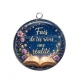 Pendentif Cabochon Argent - fais de tes rêves une réalité