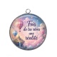 Pendentif Cabochon Argent - fais de tes rêves une réalité