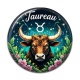 Cabochon Résine - taureau signe astrologique