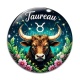 Cabochon Verre - taureau signe astrologique