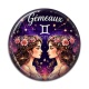 Cabochon Résine - gémeaux signe astrologique