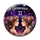 Cabochon Verre - gémeaux signe astrologique