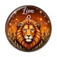 Cabochon Résine - lion signe astrologique