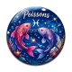 Cabochon Verre - Poisson signe astrologique