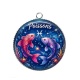 Pendentif Cabochon Argent - Poisson signe astrologique
