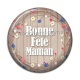 Cabochon Résine - bonne fête maman