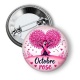 Badge - octobre rose