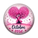 Cabochon Résine - octobre rose