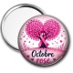 Miroir de poche - octobre rose