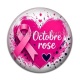 Cabochon Résine - octobre rose