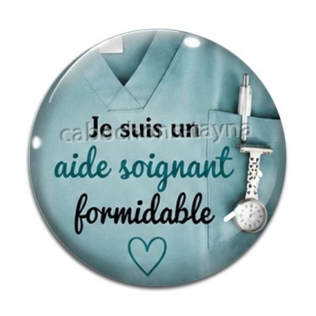 Cabochon Verre - je suis un aide soignant formidable