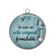 Pendentif Cabochon Argent - je suis un aide soignant formidable