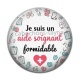 Cabochon Résine - je suis un aide soignant formidable