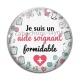 Cabochon Verre - je suis un aide soignant formidable