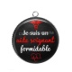 Pendentif Cabochon Argent - je suis un aide soignant formidable