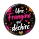Cabochon Résine - une frangine qui déchire