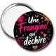 Miroir de poche - une frangine qui déchire