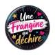 Cabochon Résine - une frangine qui déchire