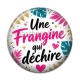 Cabochon Résine - une frangine qui déchire