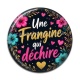 Cabochon Résine - une frangine qui déchire