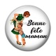 Cabochon Résine - bonne fête maman