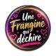 Cabochon Résine - une frangine qui déchire