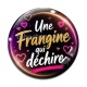 Cabochon Verre - une frangine qui déchire
