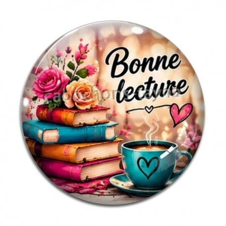 Cabochon Verre - bonne lecture