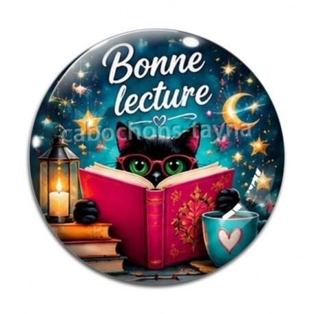 Cabochon Verre - bonne lecture