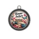 Pendentif Cabochon Argent - bonne lecture