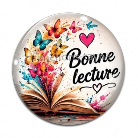 Cabochon Verre - bonne lecture