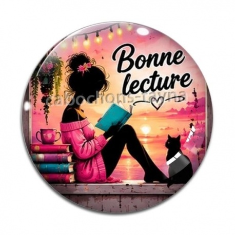 Cabochon Verre - bonne lecture
