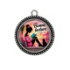 Pendentif Cabochon Argent - bonne lecture