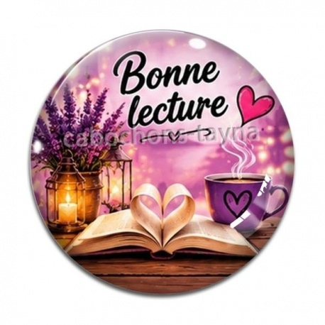 Cabochon Verre - bonne lecture