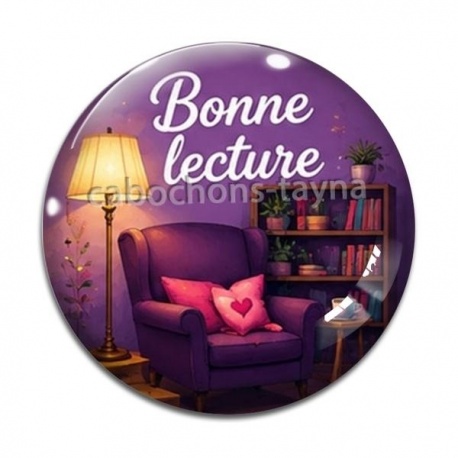 Cabochon Verre - bonne lecture