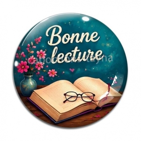 Cabochon Verre - bonne lecture