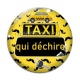 Cabochon Verre - taxi qui déchire