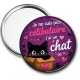 Miroir de poche - je ne suis pas célibataire j'ai un chat