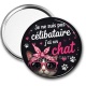 Miroir de poche - je ne suis pas célibataire j'ai un chat