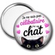 Miroir de poche -  je ne suis pas célibataire j'ai un chat