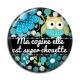 Cabochon Résine - ma copine elle est super chouette
