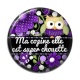 Cabochon Résine - ma copine elle est super chouette