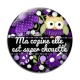 Cabochon Verre - ma copine elle est super chouette
