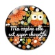 Cabochon Verre - ma copine elle est super chouette